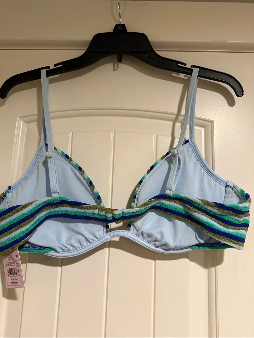 wild fable blue and green bikini top